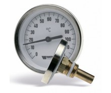 Термометр F+R801 SD (TAS) биметаллический аксиальный с погружной гильзой и уплотнением на штоке